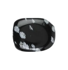 Heil- & Edelsteine - Scheibensteine - Obsidian (Schneeflockenobsidian) - 500gr Beutel