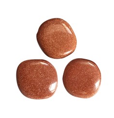 Heil- & Edelsteine - Scheibensteine - Goldfluss braun (synth. Glas) - 500gr Beutel