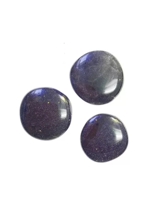 Heil- & Edelsteine - Scheibensteine - Goldfluß violett (synth. Glas) - 500gr Beutel