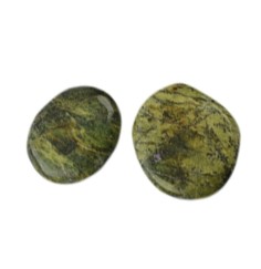 Heil- & Edelsteine - Scheibensteine - Stichtit in Serpentin   - 500gr Beutel