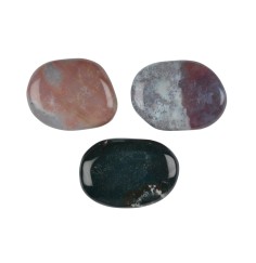 Heil- & Edelsteine - Scheibensteine - Chalcedon rot-braun (Fleischchalcedon) - 500gr Beutel