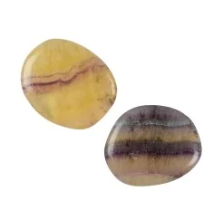 Heil- & Edelsteine - Scheibensteine - Fluorit (gelb gebändert) - 500gr Beutel