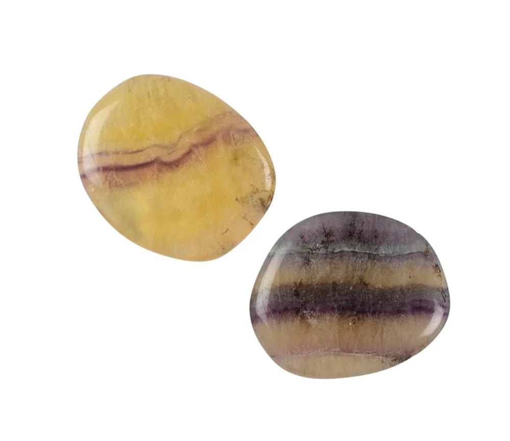 Heil- & Edelsteine - Scheibensteine - Fluorit (gelb gebändert) - 500gr Beutel