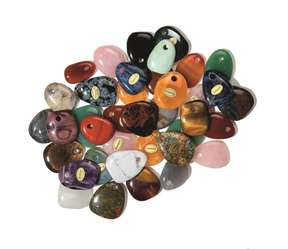 Heil- & Edelsteine - Scheibensteine - gebohrt - gemischte Sorten - 1kg Beutel