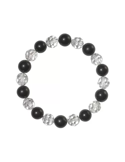 Armband - Kugeln - 8mm - Schungit glatt