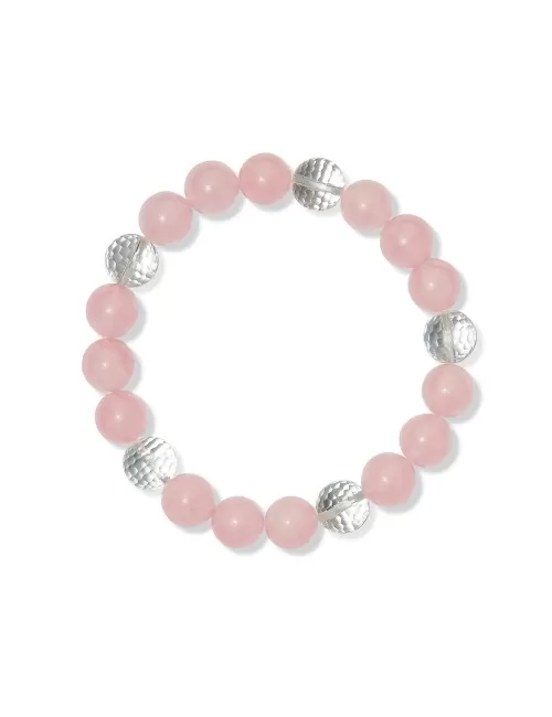 Armband - Rosenquarz/Bergkristall