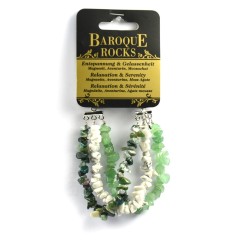 Armband - Barock Kombi - Magnesit, Aventurin, Moosachat - Entspannung & Gelassenheit
