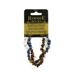 Armband - Barock Kombi - Tigerauge, Sodalith, Bergkristall - Durchblick & Erkenntnis