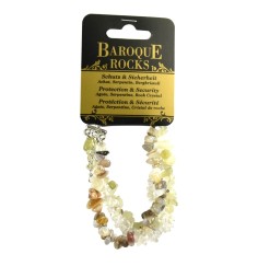 Armband - Barock Kombi - Achat, Serpentin, Bergkristall - Schutz & Sicherheit