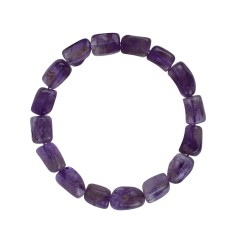 Armband - Amethyst, 18 - 22mm Nuggets