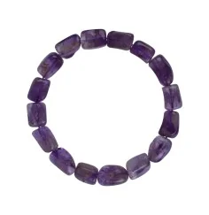 Armband - Amethyst, 18 - 22mm Nuggets