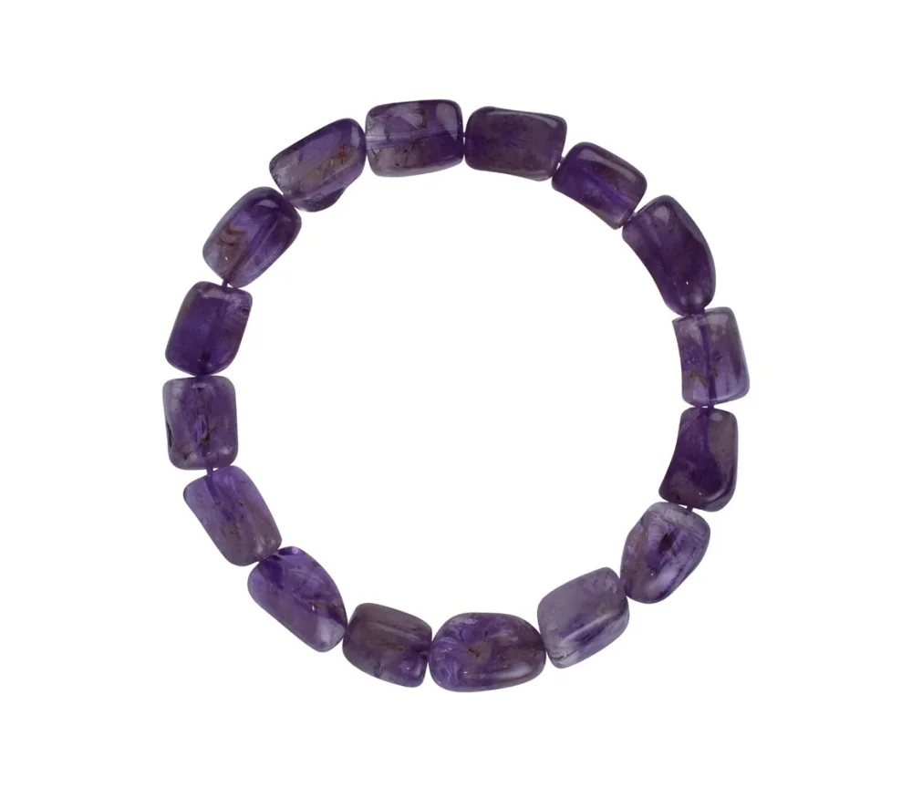 Armband - Amethyst, 18 - 22mm Nuggets