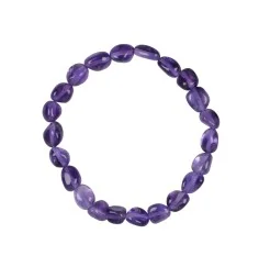 Armband - Amethyst extra, 10mm Nuggets