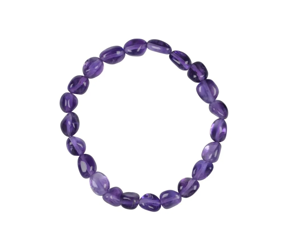 Armband - Amethyst extra, 10mm Nuggets