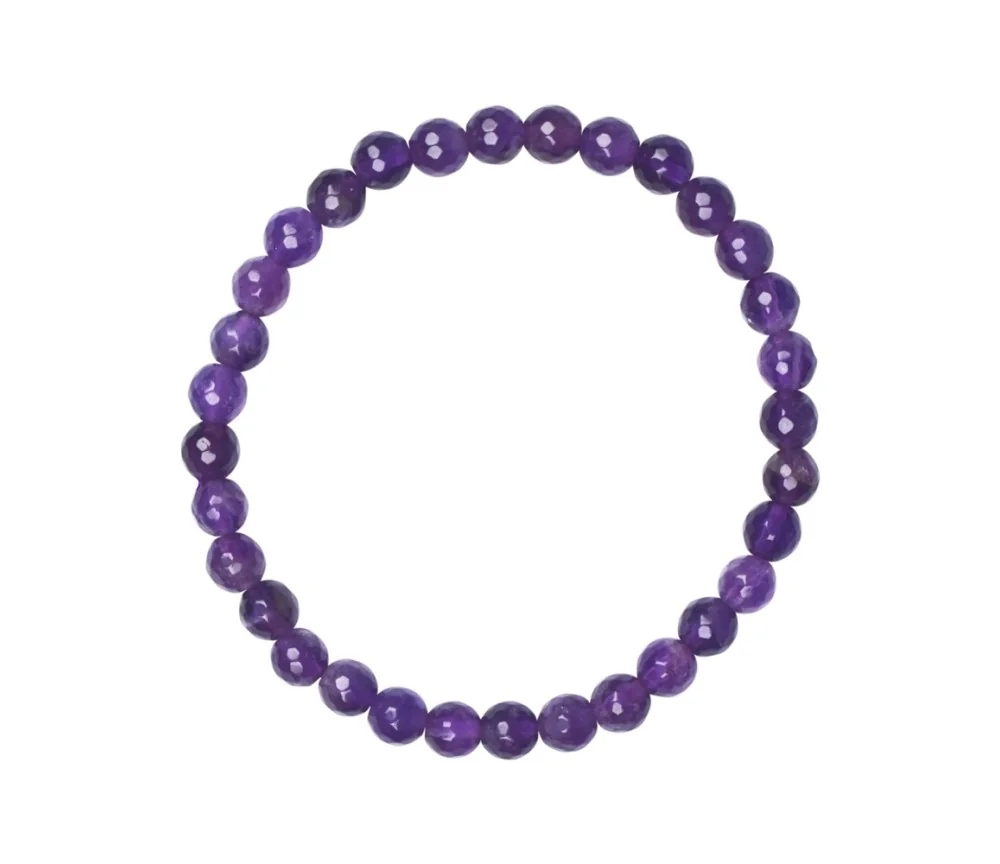 Armband - Amethyst extra, 06mm Kugeln, facettiert