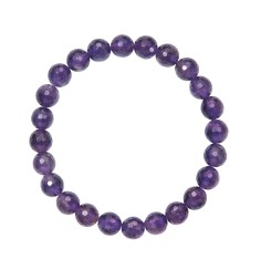 Armband - Amethyst extra, 08mm Kugeln, facettiert