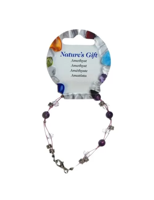 Armband - Draht -Amethyst