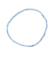 Armband - Aquamarin, 03mm Kugeln, facettiert