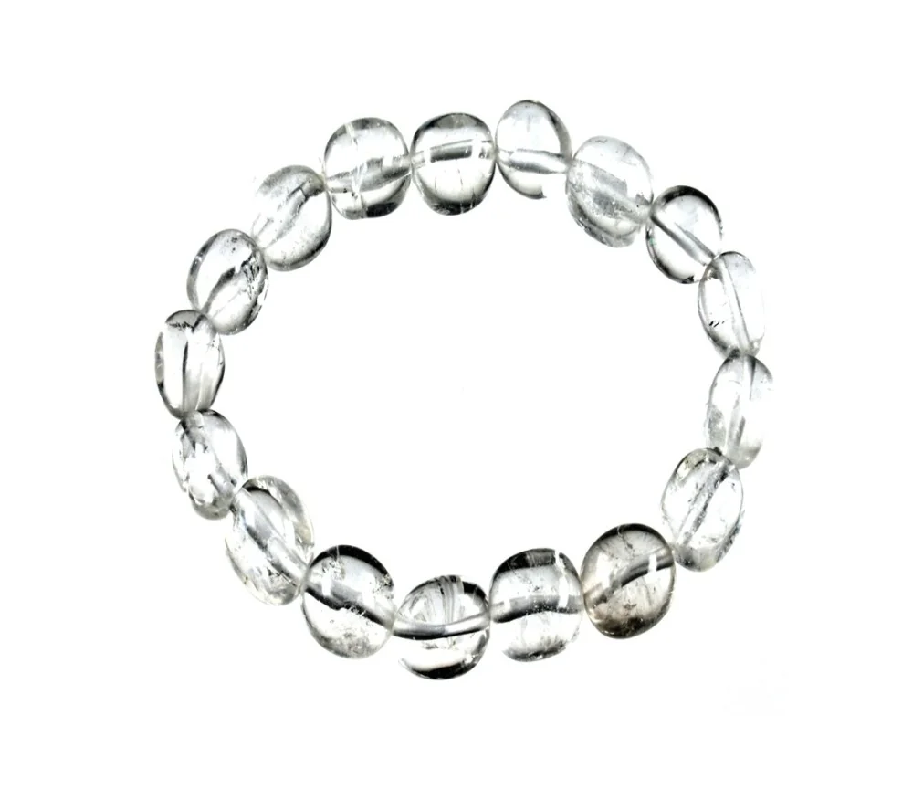 Armband - Bergkristall, 10 - 12mm Nuggets