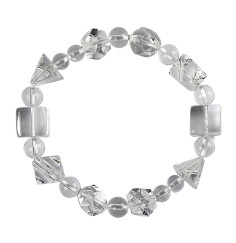Armband - Bergkristall, Platonische Körper