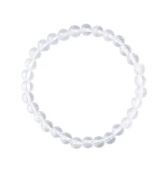 Armband - Bergkristall, 06mm Kugeln