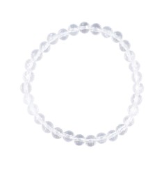 Armband - Bergkristall, 06mm Kugeln, facettiert