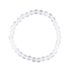 Armband - Bergkristall, 06mm Kugeln, facettiert