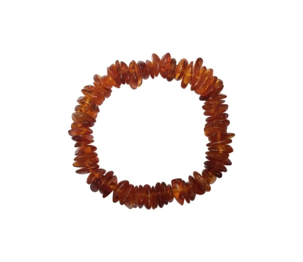 Armband - Bernstein Splitter dunkel, 14cm