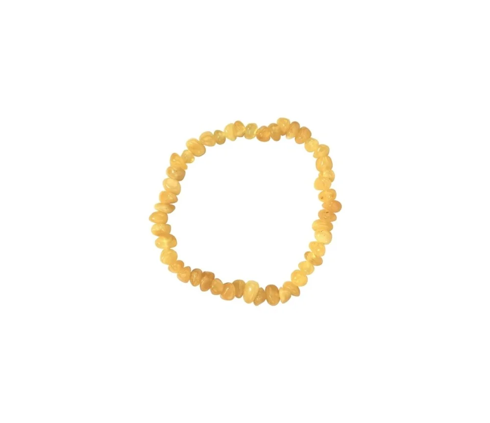 Armband - Bernstein Splitter milchig, 14cm