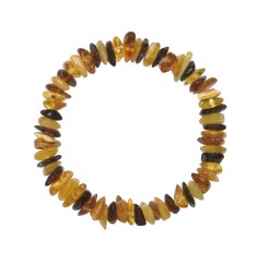 Armband - Bernstein Splitter bunt, 19cm