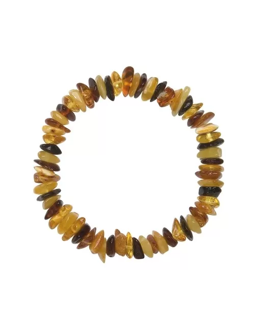 Armband - Bernstein Splitter bunt