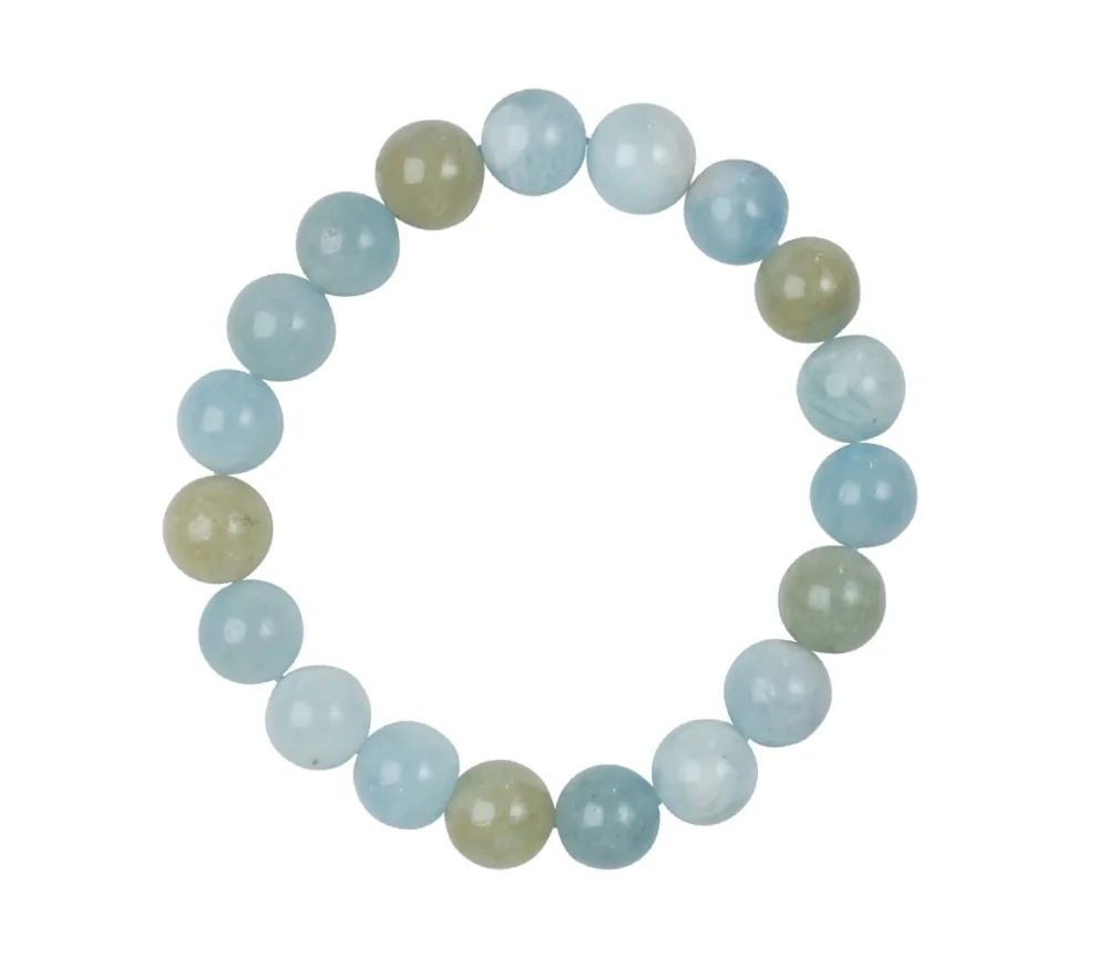 Armband - Beryll, 10mm Kugeln