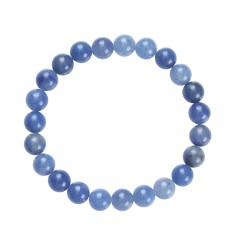 Armband - Blauquarz, 08mm Kugeln