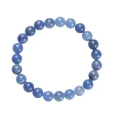 Armband - Blauquarz, 08mm Kugeln