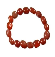 Armband - Carneol (gebr.), 10 - 12mm Nuggets