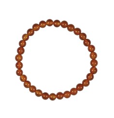 Armband - Carneol (gebr.), 06mm Kugeln