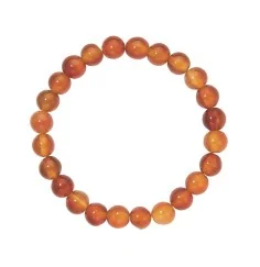 Armband - Carneol (gebr.), 08mm Kugeln