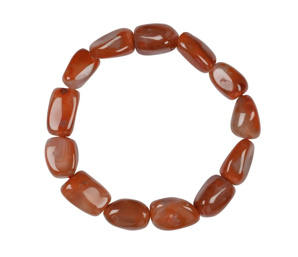 Armband - Carneol extra (gebr.), 18 - 22mm Nuggets