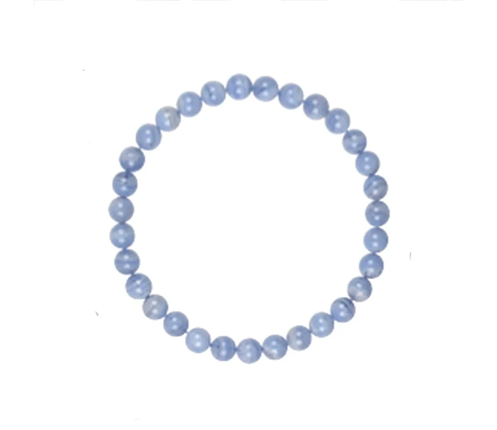 Armband - Chalcedon (blau), 04mm Kugeln