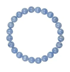 Armband - Chalcedon (blau), 08mm Kugeln