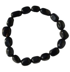 Armband - Onyx (gef.), 10 - 12 mm Nuggets