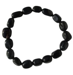 Armband - Onyx (gef.), 10 - 12 mm Nuggets