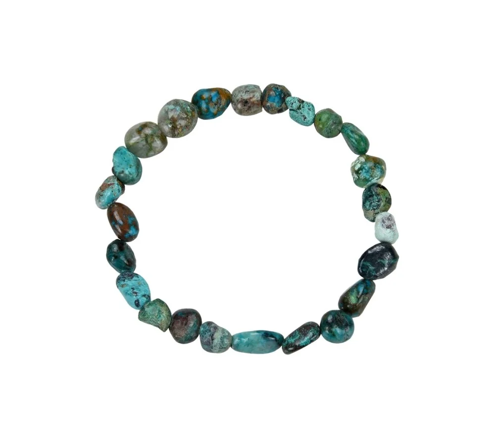 Armband - Chrysocoll (stab.), 08-10mm Nuggets