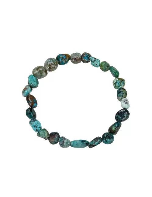 Armband - Chrysocoll (stab.), 08-10mm Nuggets