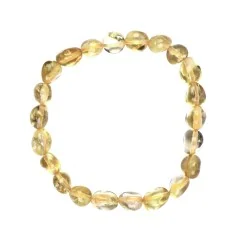 Armband - Citrin (gebr.), 10 - 15mm Nuggets