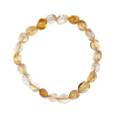 Armband - Citrin (gebr.), 08-10mm Nuggets