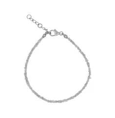 Armband - Rohkristalle Diamant (weiß), 22 - 26cm