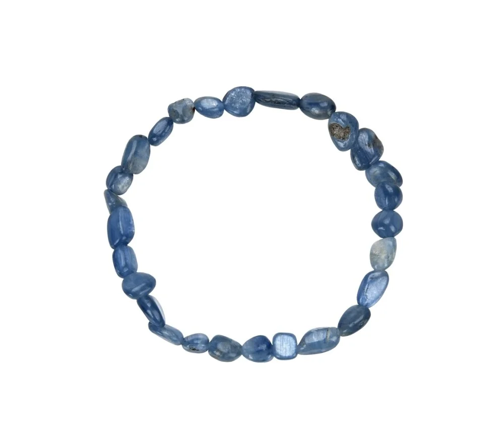 Armband - Disthen (blau), 08-10mm Nuggets