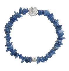 Armband - Disthen, mit Kleeblatt