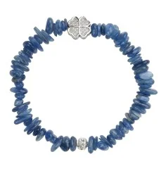 Armband - Disthen, mit Kleeblatt